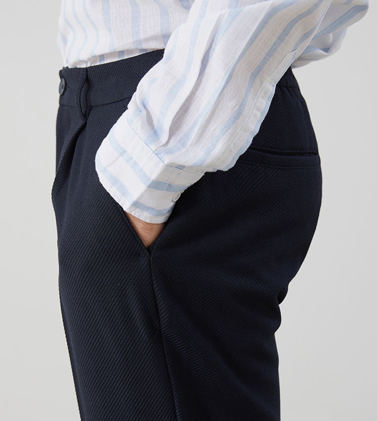 Mid Rise Slim Fit Trousers