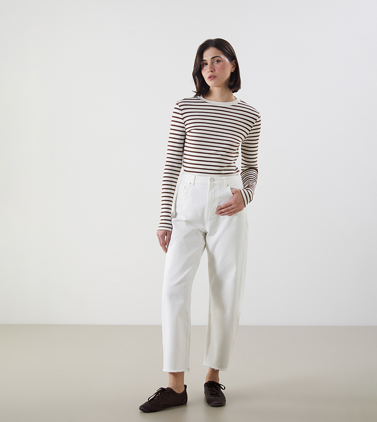 Solid Baggy Fit Jeans