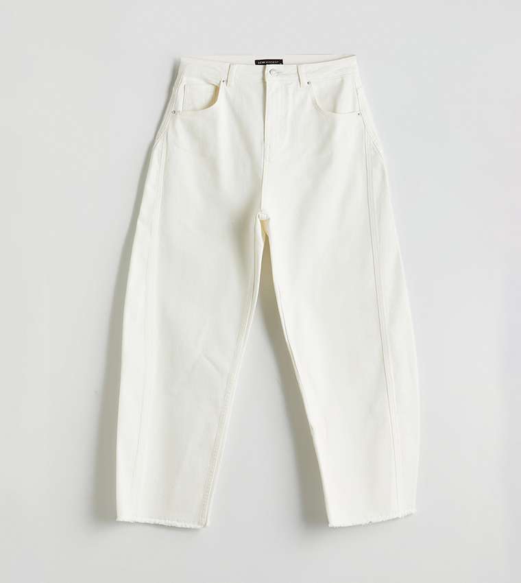 Solid Baggy Fit Jeans