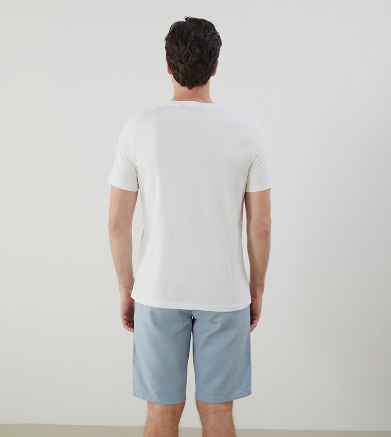Printed Crew Neck Jersey T-Shirt