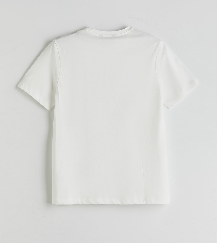 Printed Crew Neck Jersey T-Shirt