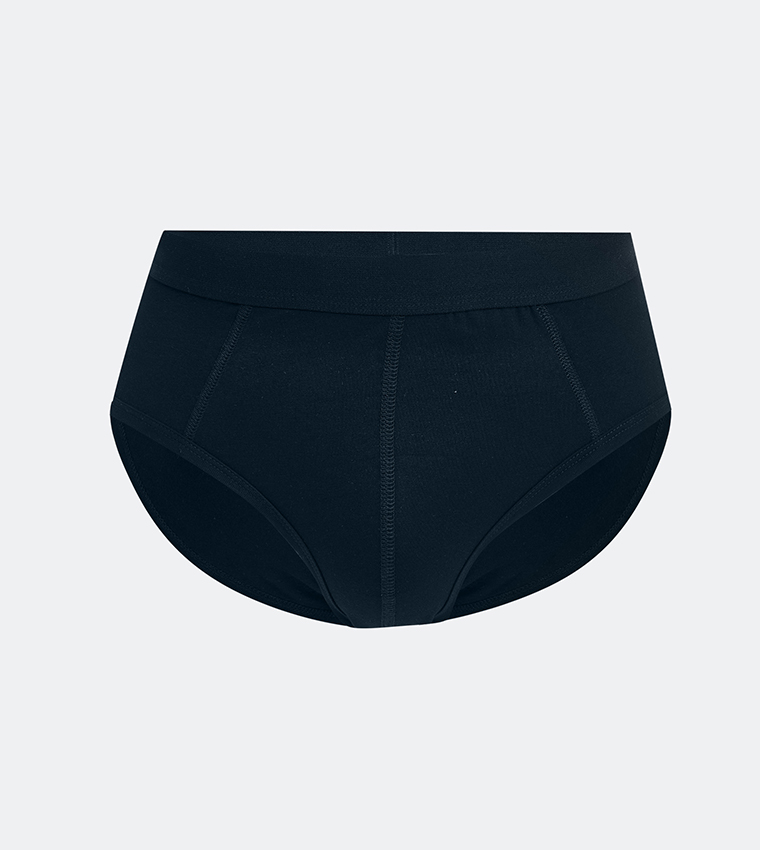 سروال داخلي بخصر مرن - 3 قطع 