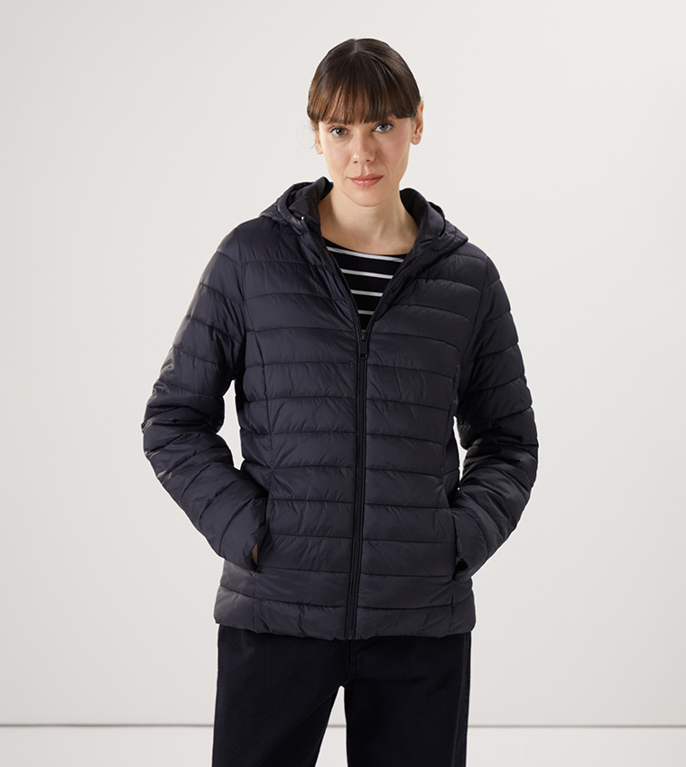 Quilted Hooded Puffer Jacket