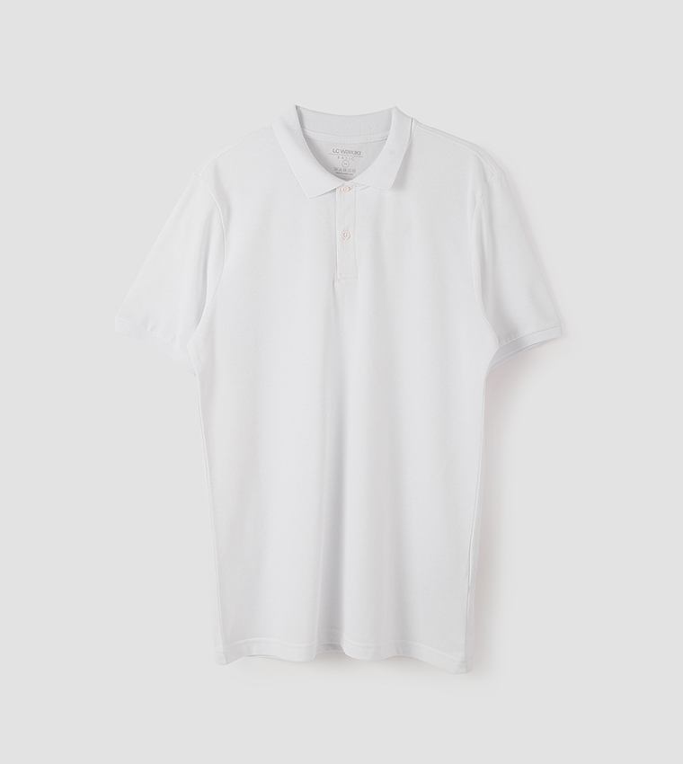 Solid Short Sleeves Pique Polo T-Shirt
