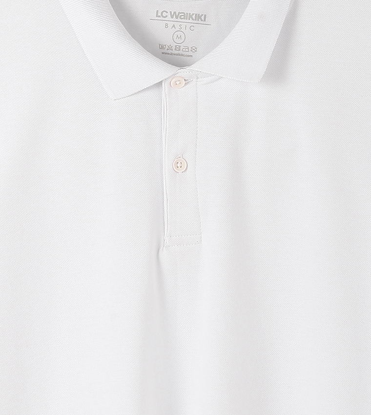 Solid Short Sleeves Pique Polo T-Shirt