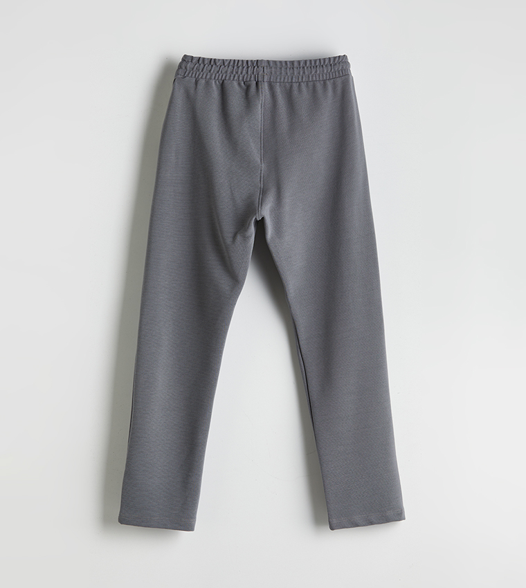 Solid Drawstring Waist Sweatpants
