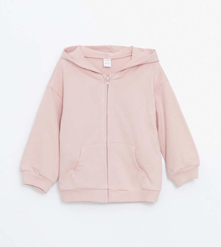 Long Sleeves Hooded Zippered Jacket