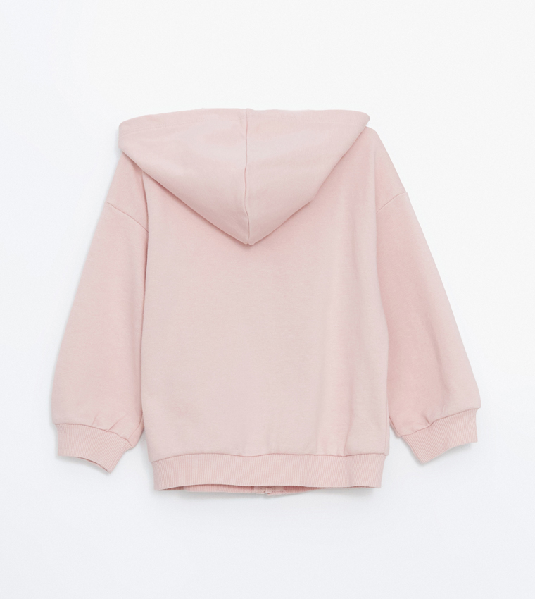 Long Sleeves Hooded Zippered Jacket