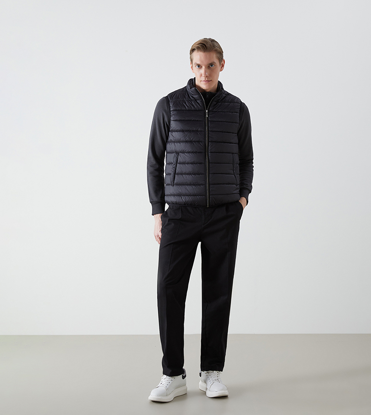 جيليه بفر رجالي بسحاب كامل