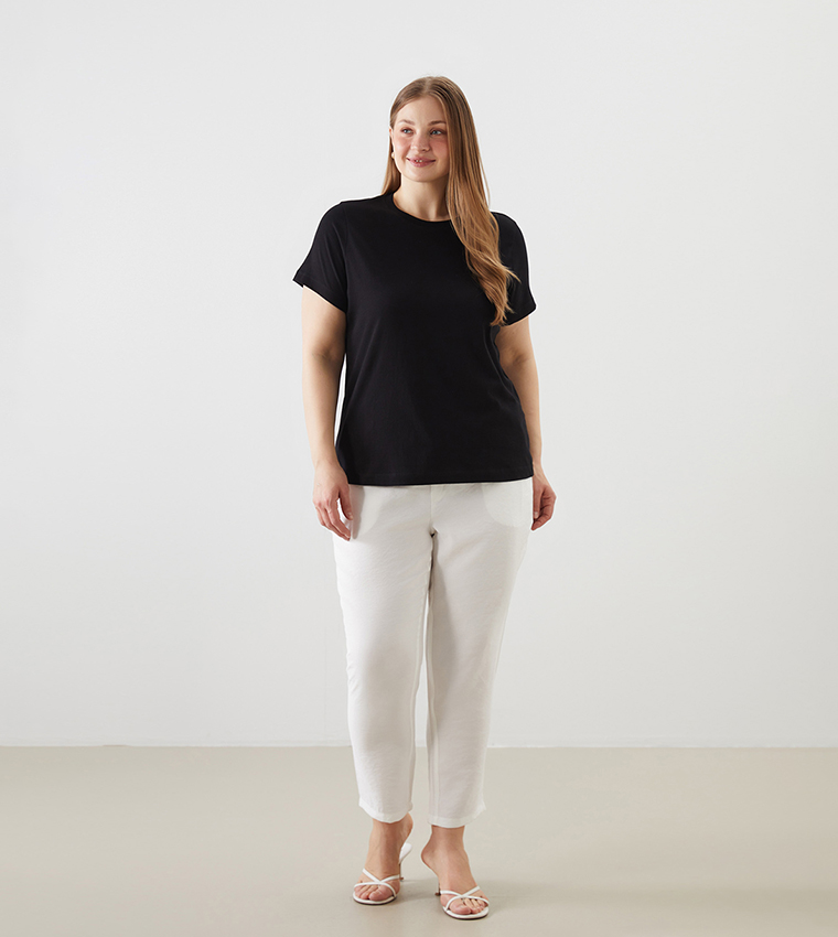 Solid Short Sleeves Casual T-Shirt