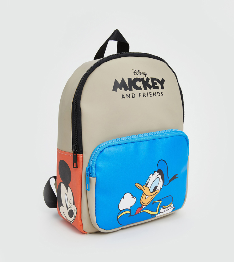 شنطة ظهر مدرسية بطبعة ميكي ماوس والأصدقاء