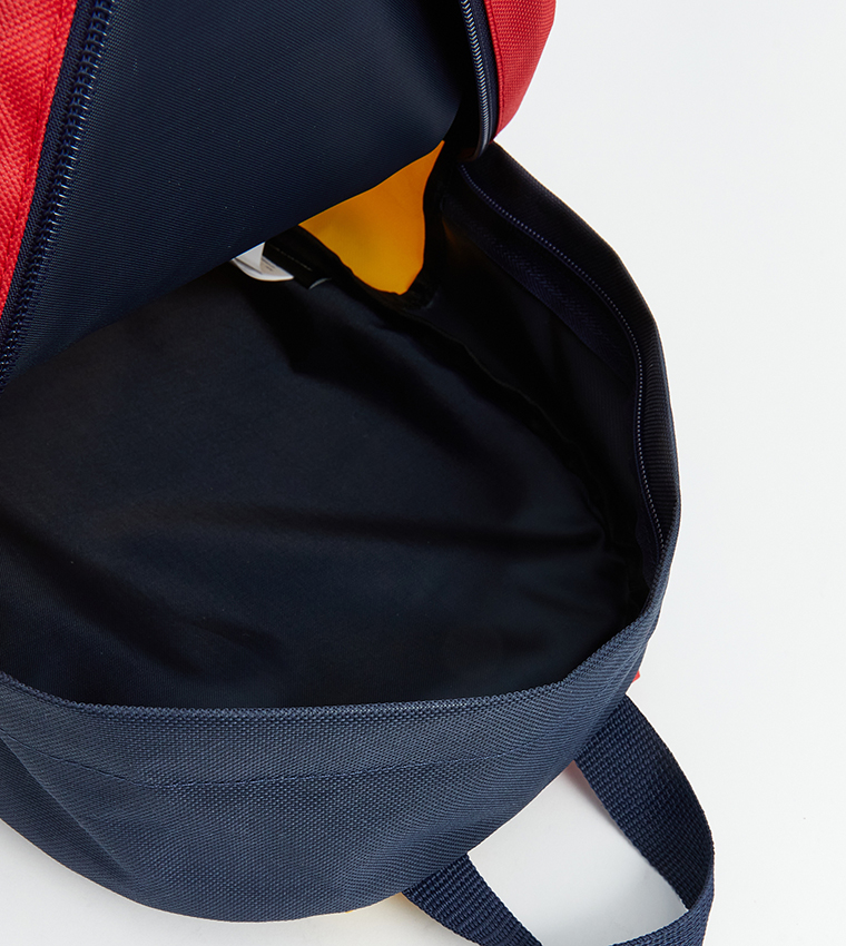 Color Block Front Pocket Backpack