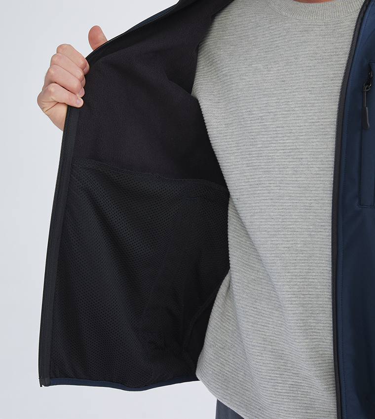 Badge Detail Hooded Jacket