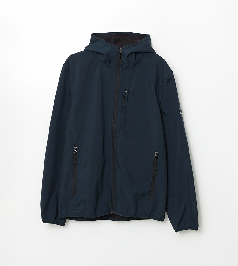 Badge Detail Hooded Jacket