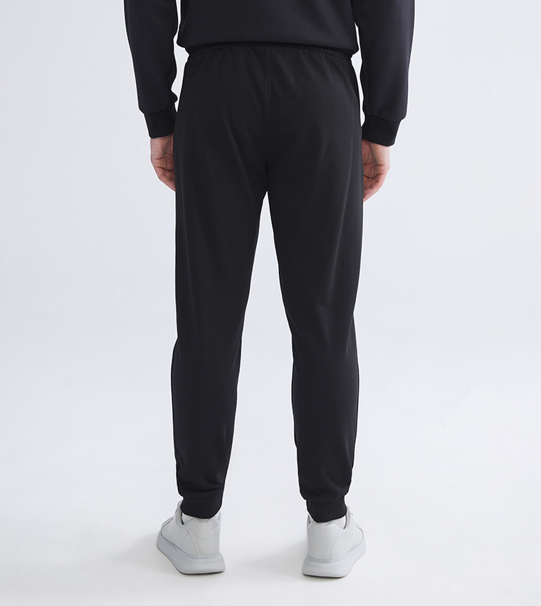 Drawstring Waist Mid Rise Slim Fit Joggers