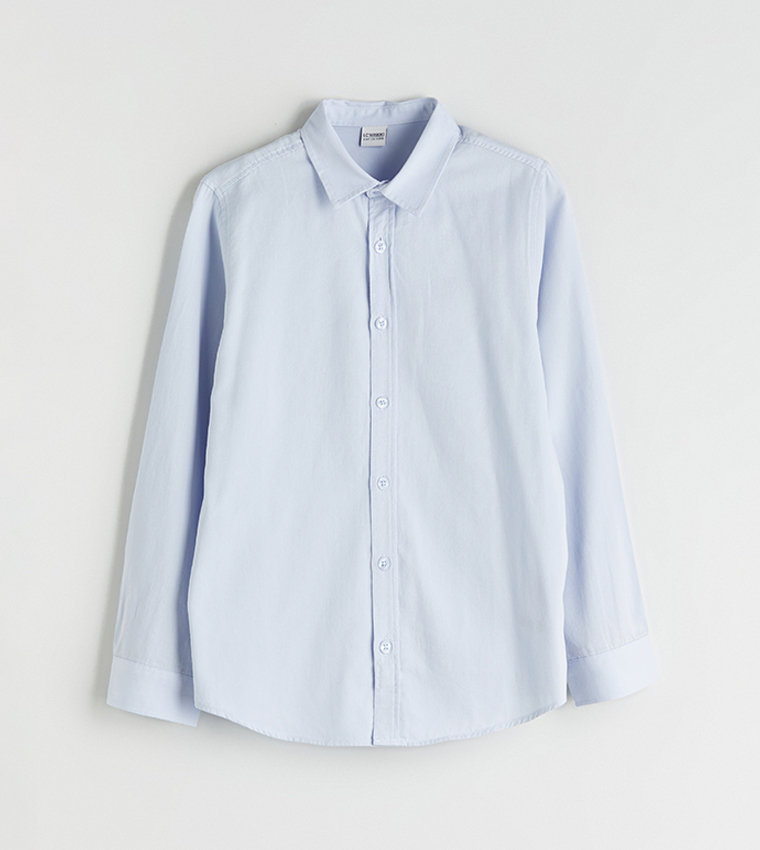 قميص سادة كم طويل