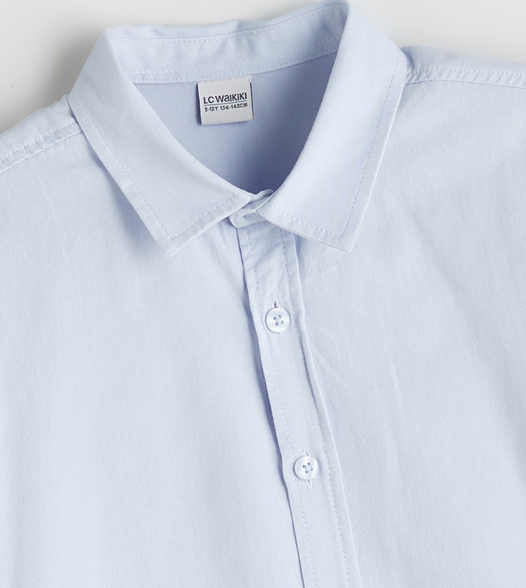 قميص سادة كم طويل