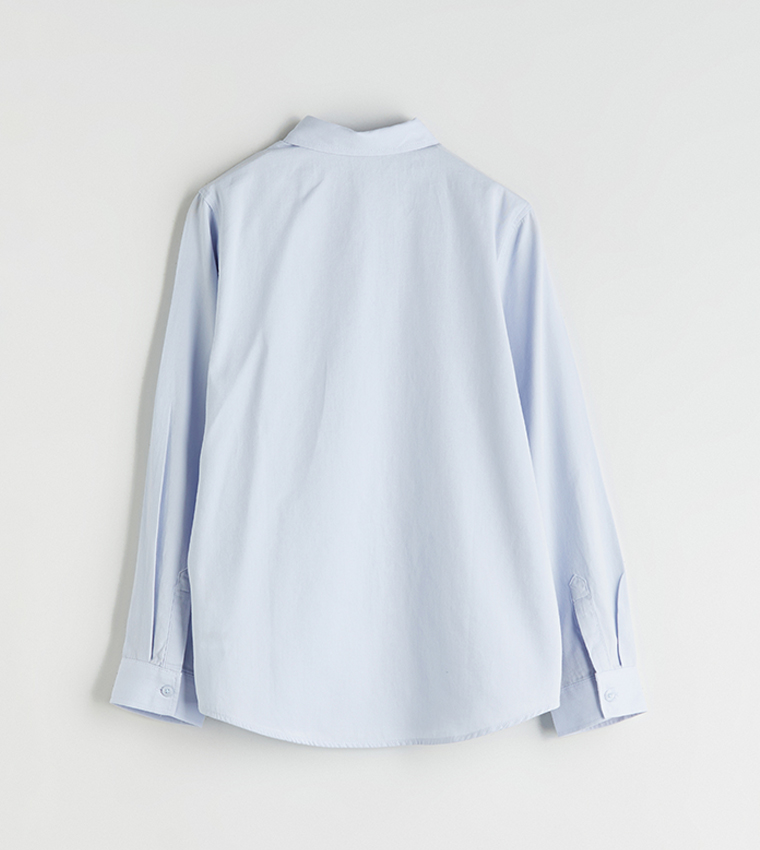 قميص سادة كم طويل