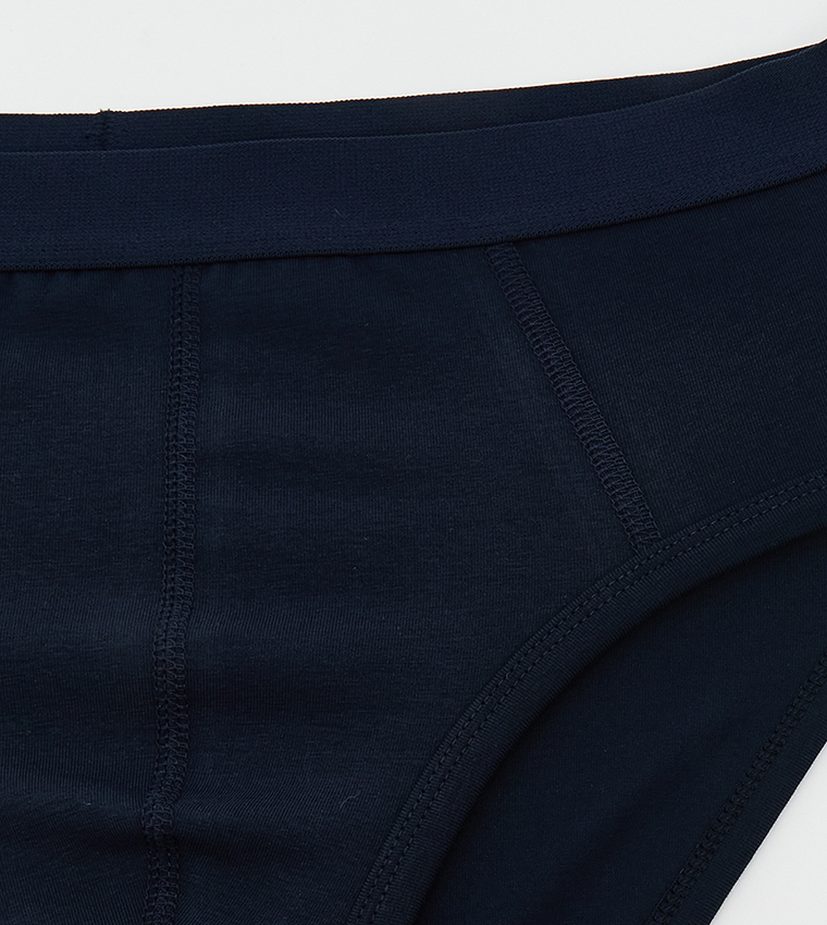 سروال داخلي بخصر مرن - 3 قطع 