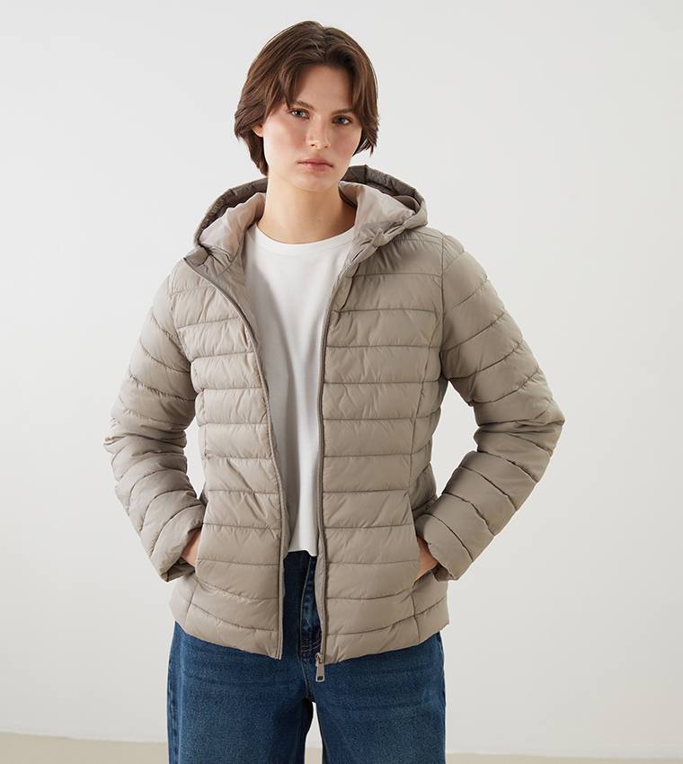 Quilted Hooded Puffer Jacket