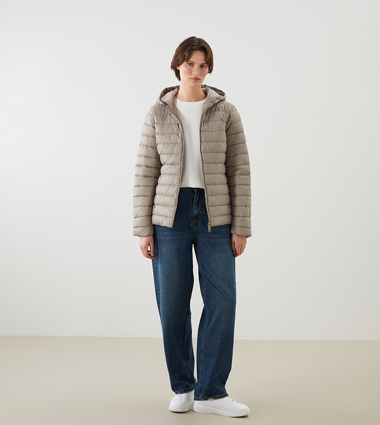 Quilted Hooded Puffer Jacket