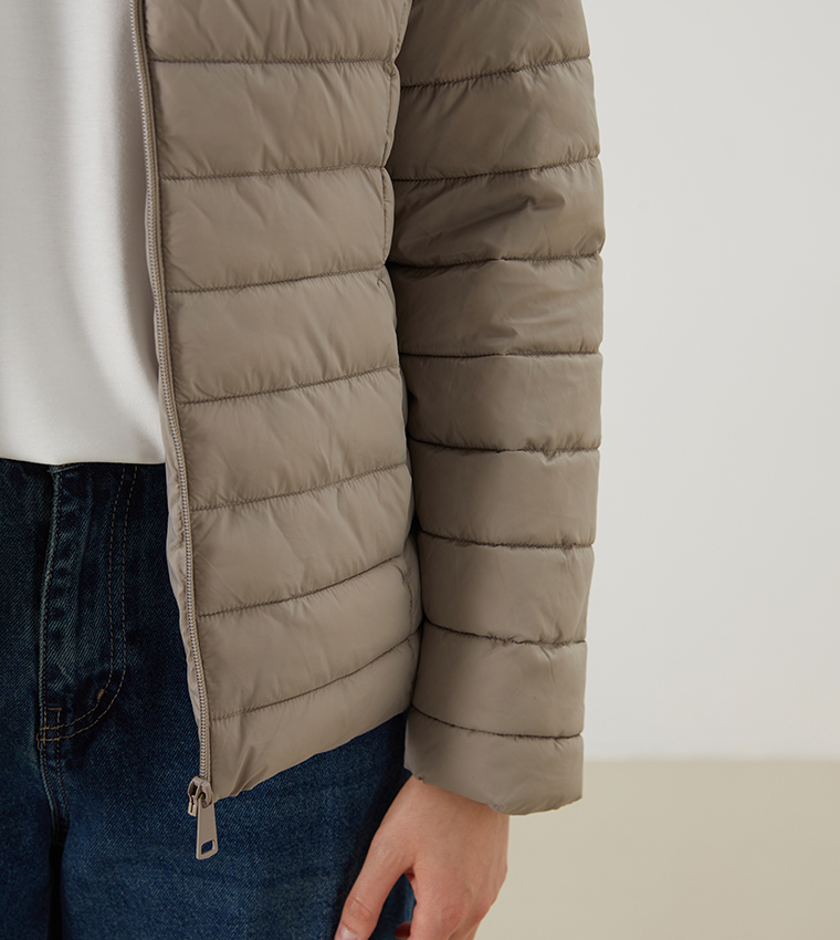 Quilted Hooded Puffer Jacket