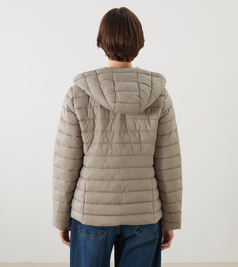 Quilted Hooded Puffer Jacket
