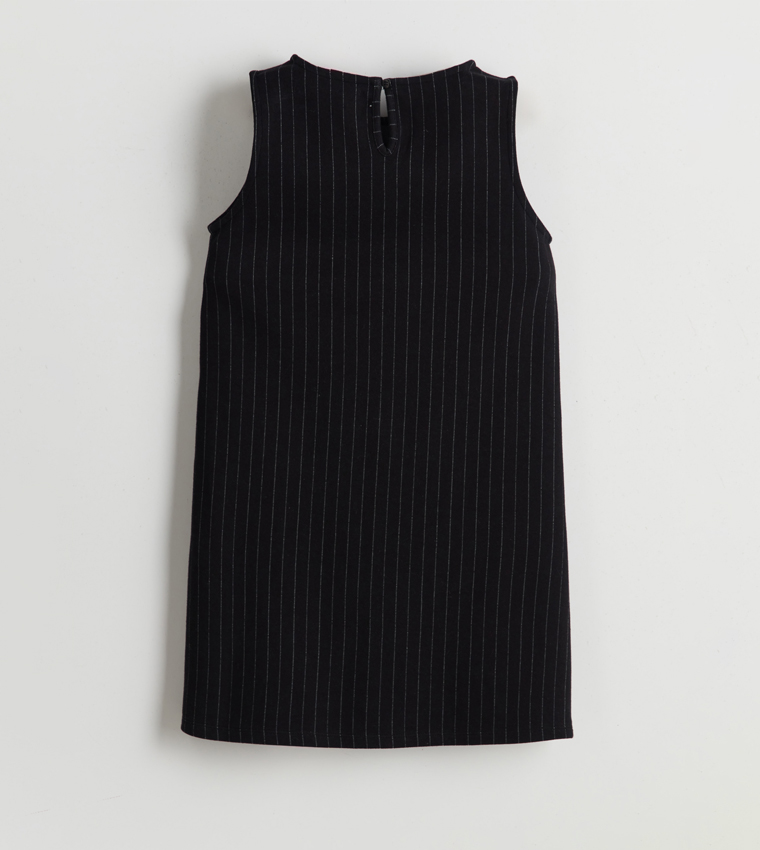 Striped Sleeveless Column Dress