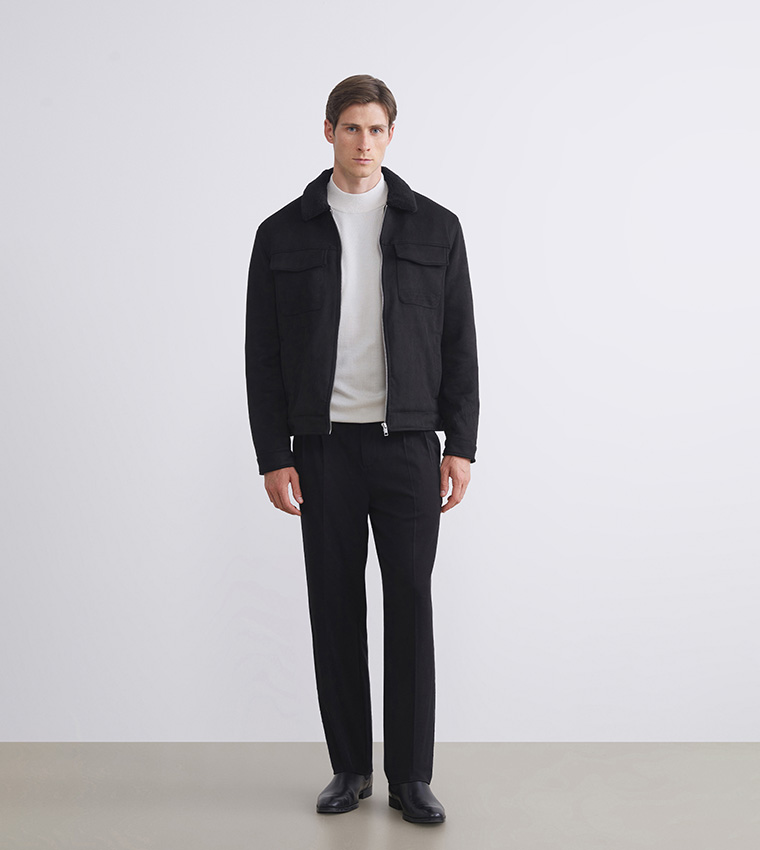 Mid Rise Relaxed Fit Trousers