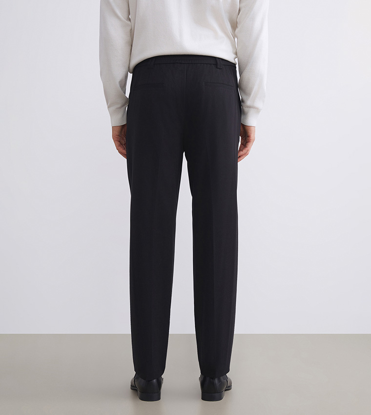 Mid Rise Relaxed Fit Trousers