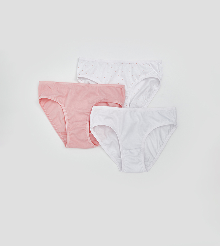 Pack of 3 Elastic Waistband Briefs