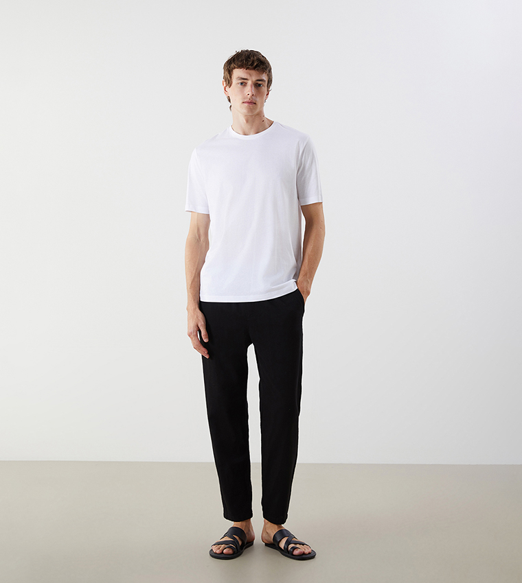 Crew Neck Jersey T-Shirt