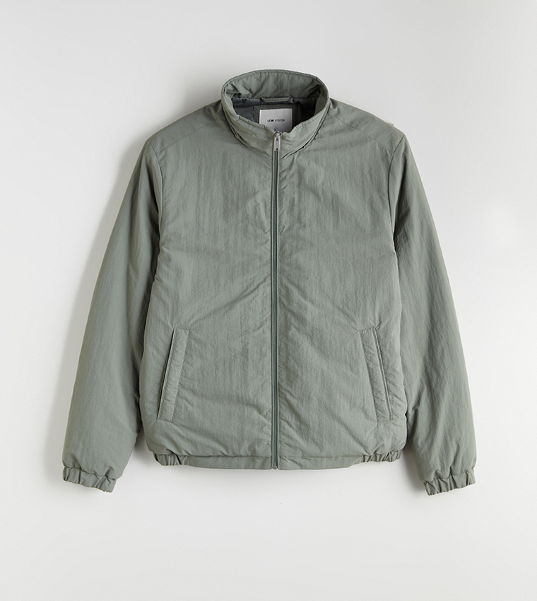 Textured High Neck Jacket