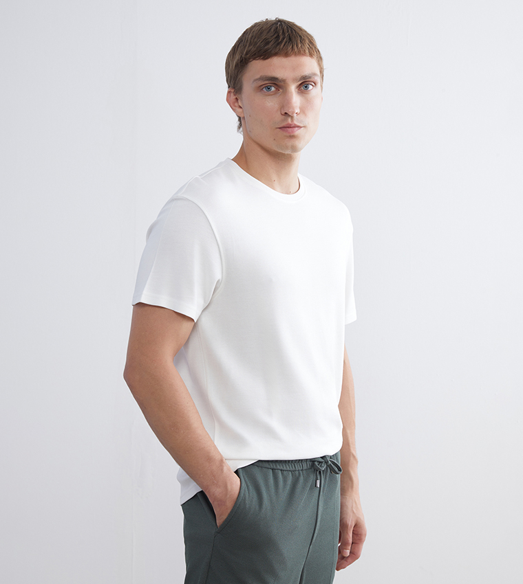 Solid Short Sleeves Casual T-Shirt