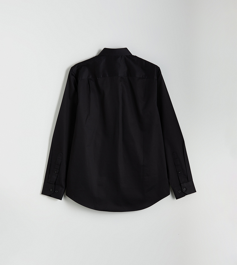 Solid Long Sleeves Regular Fit Shirt
