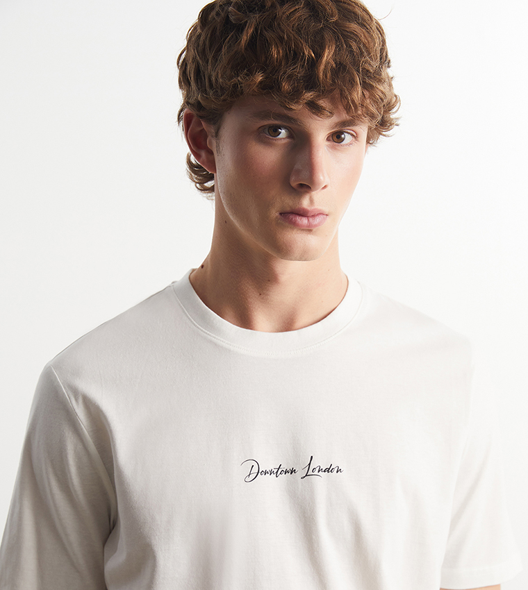 Printed Short Sleeves Casual T-Shirt