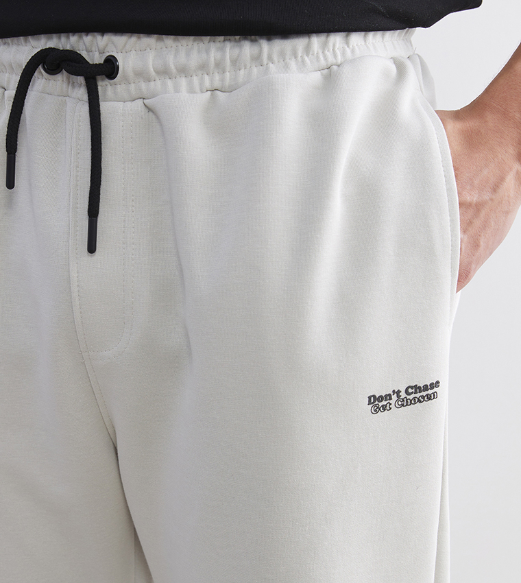 Drawstring Waist Slim Fit Joggers