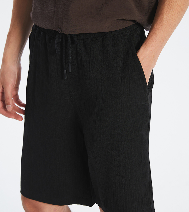Mid Rise Relaxed Fit Casual Shorts