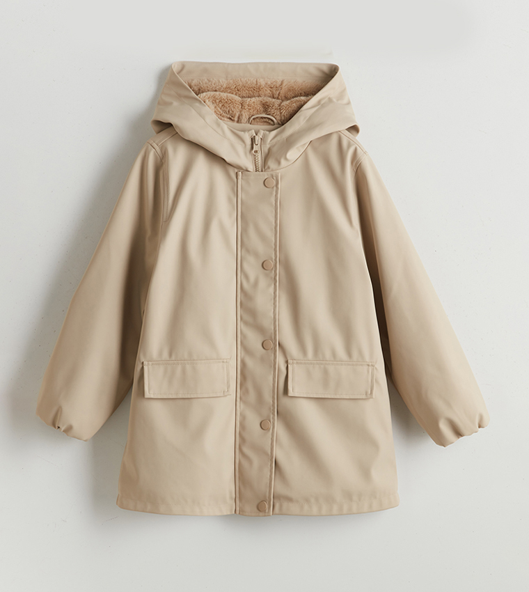 Solid Hooded Jacket