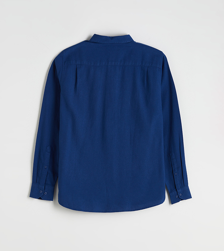 Regular Fit Long Sleeves Gabardine Shirt