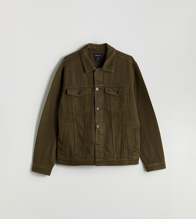 Washed Long Sleeves Denim Jacket