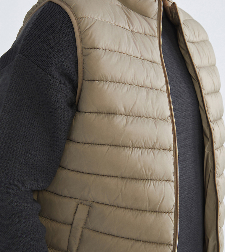 جيليه بفر رجالي بسحاب كامل