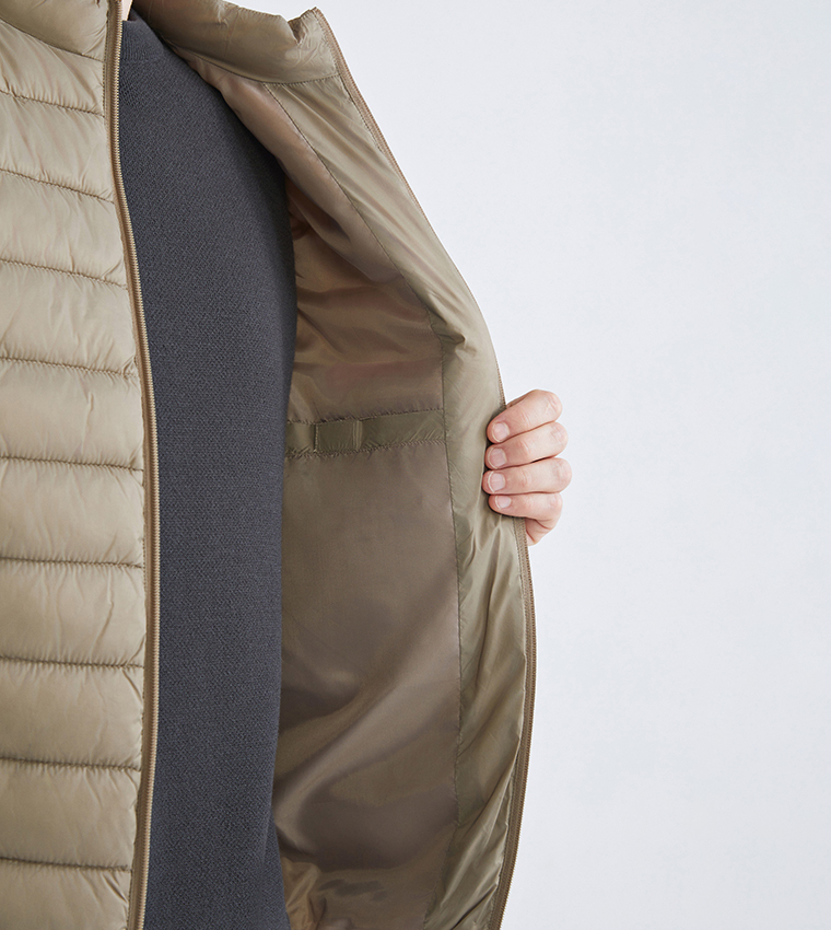 جيليه بفر رجالي بسحاب كامل