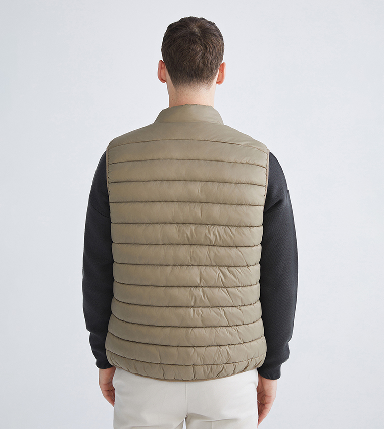 جيليه بفر رجالي بسحاب كامل