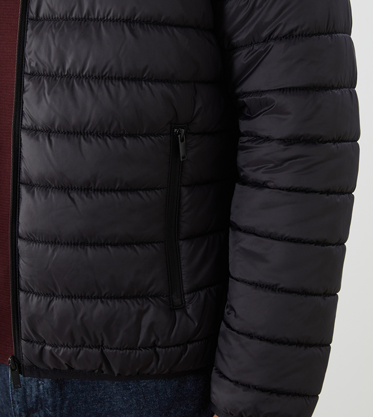 CLASSIC Zip-Through Hooded Puffer Jacket
