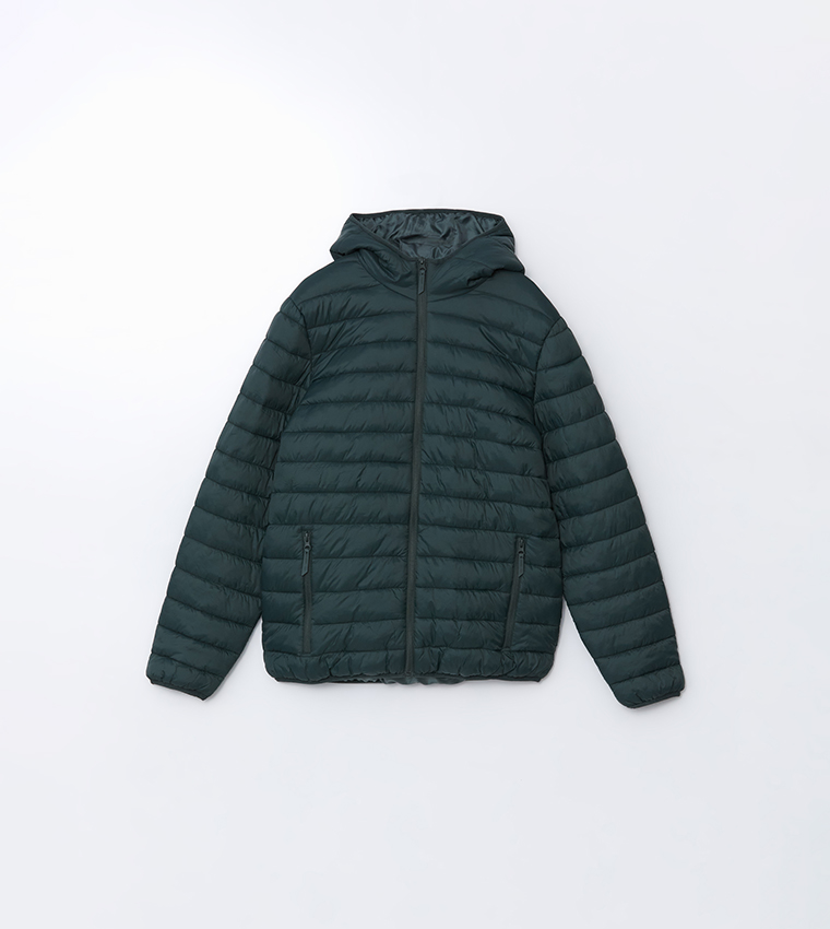 CLASSIC Zip-Through Hooded Puffer Jacket