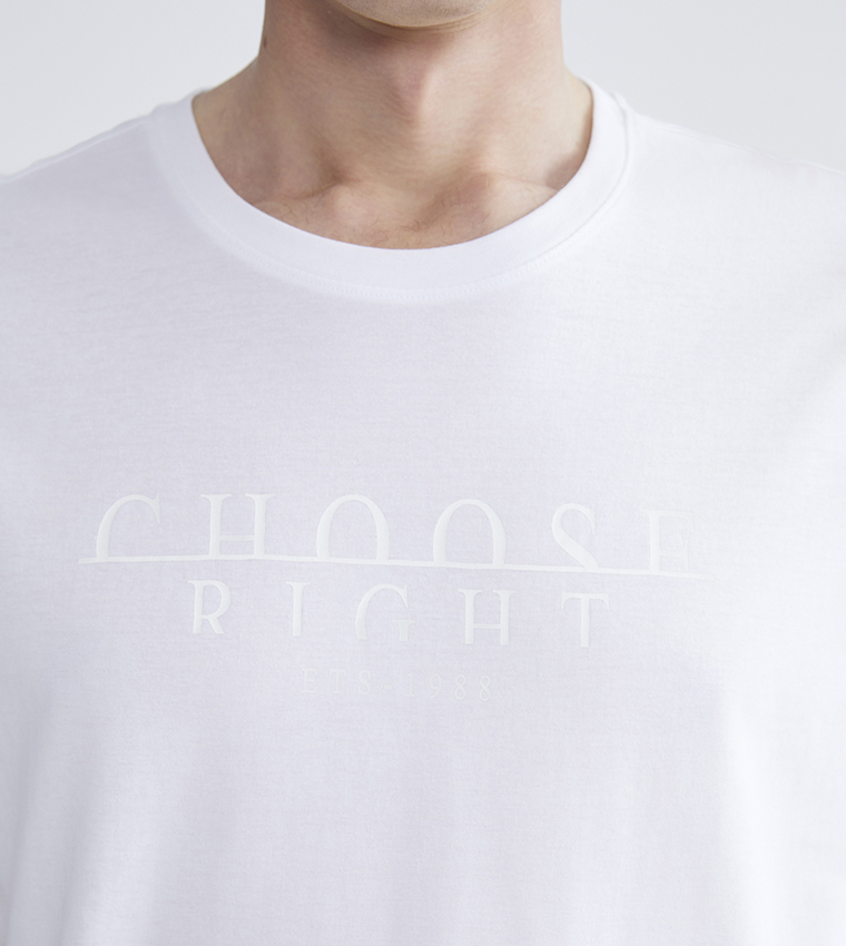 Printed Crew Neck Short Sleeves T-Shirt