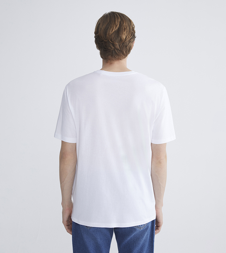 Printed Crew Neck Short Sleeves T-Shirt