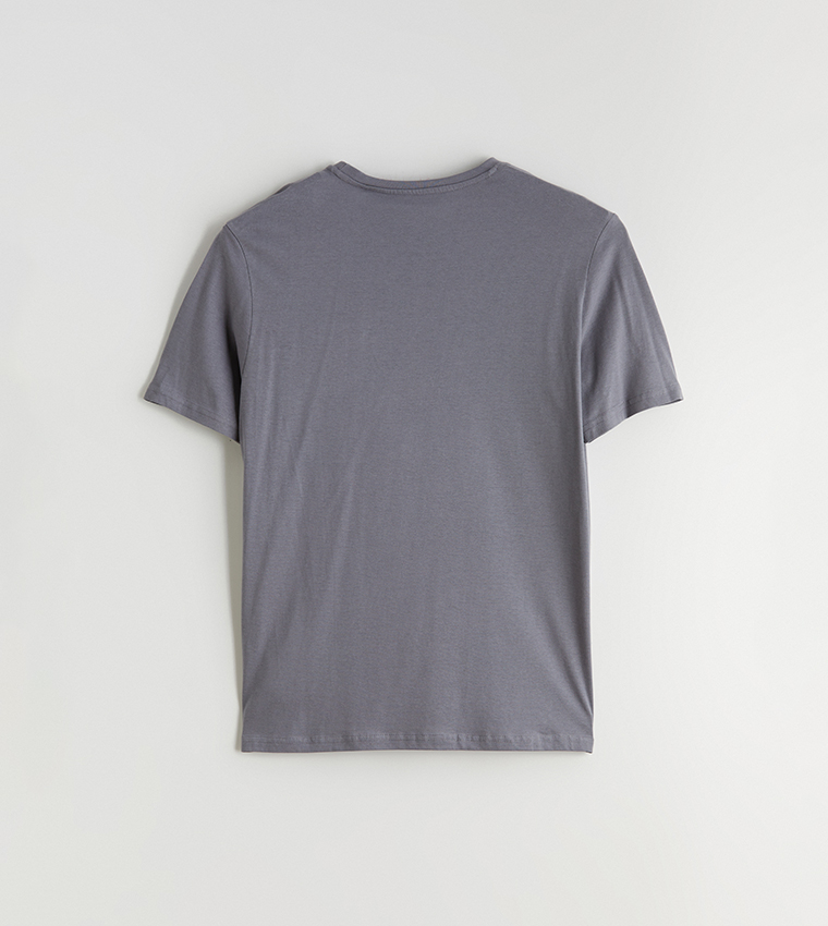 Printed Crew Neck Short Sleeves T-Shirt