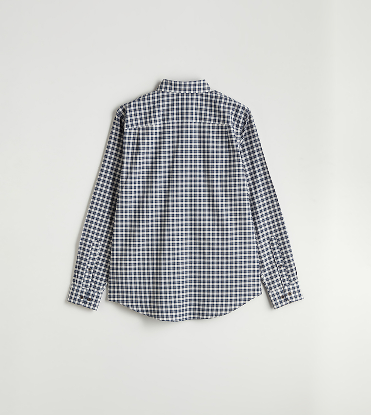 Plaid Long Sleeves Poplin Shirt